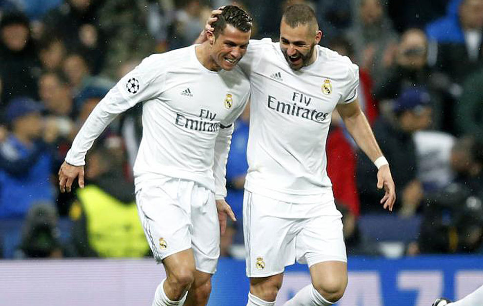 Ronaldo with Benzema